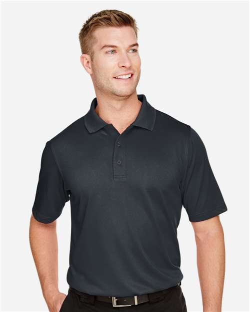 Harriton M348T Men's Tall Advantage Snag Protection Plus IL Polo #color_DARK CHARCOAL