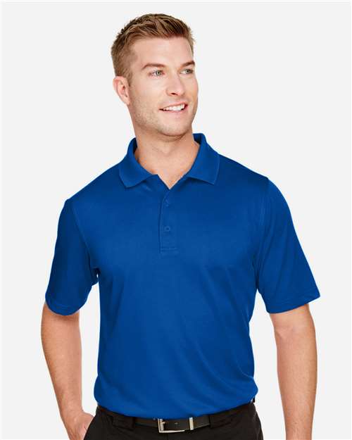 Harriton M348T Men's Tall Advantage Snag Protection Plus IL Polo #color_TRUE ROYAL