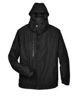 North End 88178 Men's Caprice 3-in-1 Jacket with Soft Shell Liner #color_BLACK