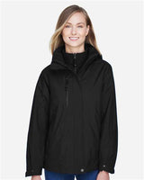 North End 78178 Ladies' Caprice 3-in-1 Jacket with Soft Shell Liner #color_BLACK