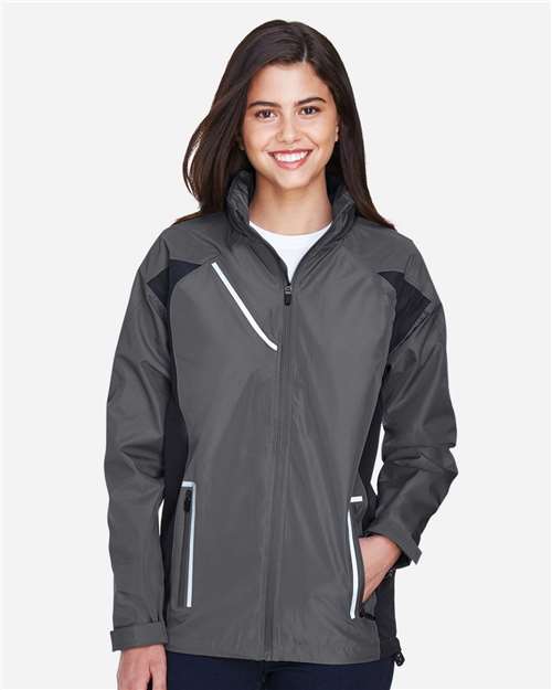 Team 365 TT86W Ladies' Dominator Waterproof Jacket #color_SPORT GRAPHITE