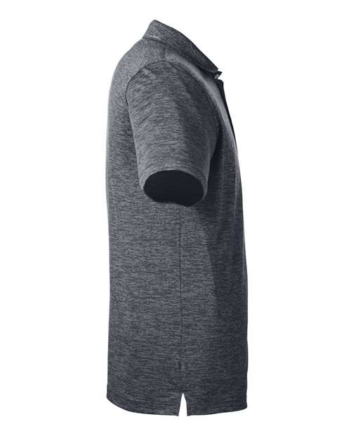 Puma Golf 596801 Men's Icon Heather Polo #color_PUMA BLACK