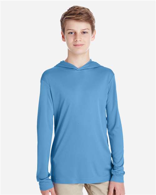 Team 365 TT41Y Youth Zone Performance Hoodie #color_SPORT LIGHT BLUE