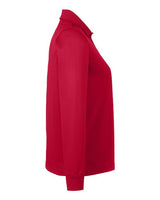 Harriton M348LW Ladies' Advantage Snag Protection Plus IL Long Sleeve Polo #color_RED