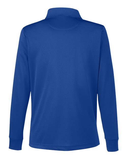 Harriton M348LW Ladies' Advantage Snag Protection Plus IL Long Sleeve Polo #color_TRUE ROYAL