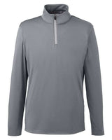 Puma Golf 596807 Men's Icon Quarter-Zip #color_QUIET SHADE