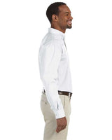 Harriton M510 Men's 3.1 oz. Essential Poplin #color_WHITE
