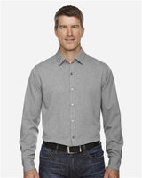 North End 88802 Men's Mlange Performance Shirt #color_LIGHT HEATHER