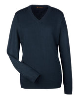 Harriton M420W Ladies' Pilbloc V-Neck Sweater #color_DARK NAVY