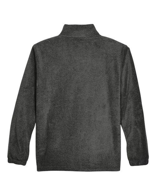 Harriton M990T Men's Tall 8 oz. Full-Zip Fleece #color_CHARCOAL