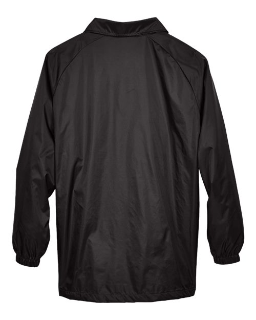 Harriton M775 Adult Nylon Staff Jacket #color_BLACK