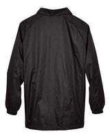 Harriton M775 Adult Nylon Staff Jacket #color_BLACK