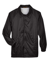 Harriton M775 Adult Nylon Staff Jacket #color_BLACK