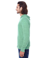 Threadfast Apparel 302Z Unisex Triblend Full-Zip Light Hoodie #color_GREEN TRIBLEND