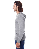 Threadfast Apparel 302Z Unisex Triblend Full-Zip Light Hoodie #color_GREY TRIBLEND