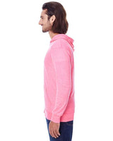Threadfast Apparel 302Z Unisex Triblend Full-Zip Light Hoodie #color_NEON PINK TRIBLD