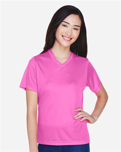 Team 365 TT11W Ladies' Zone Performance T-Shirt #color_SP CHARITY PINK