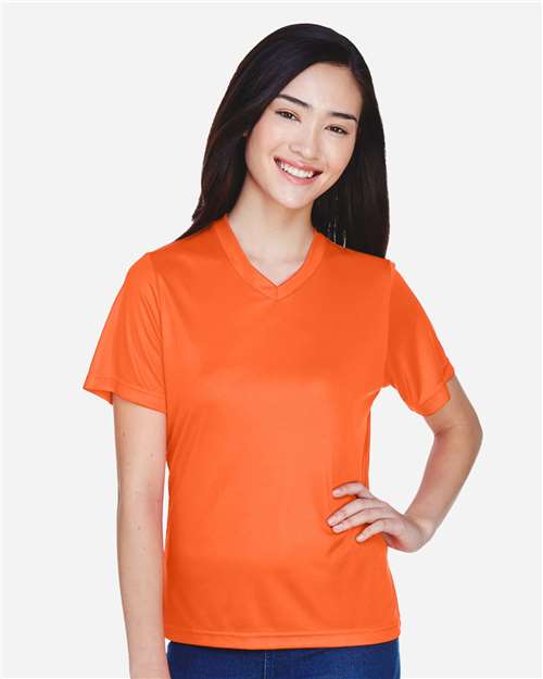 Team 365 TT11W Ladies' Zone Performance T-Shirt #color_SPORT ORANGE