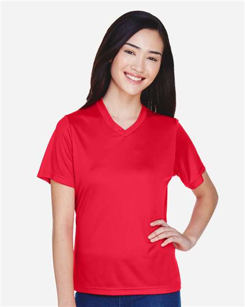 Team 365 TT11W Ladies' Zone Performance T-Shirt #color_SPORT RED
