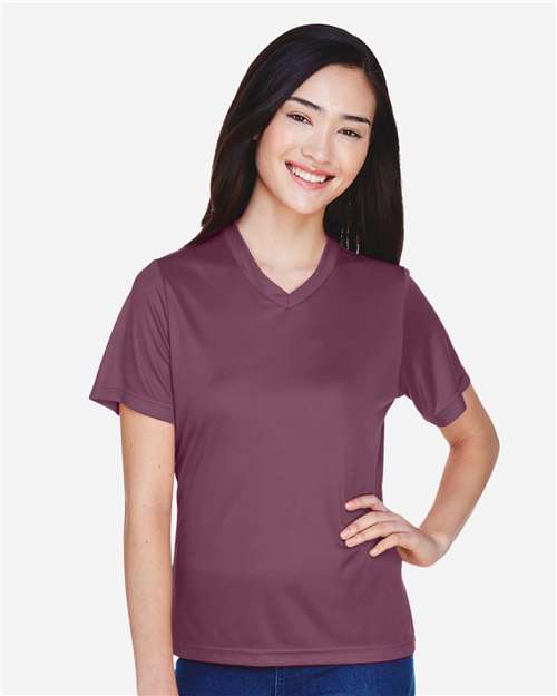 Team 365 TT11W Ladies' Zone Performance T-Shirt #color_SPORT DRK MAROON