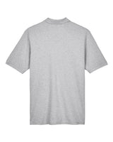 Harriton M200T Men's Tall 6 oz. Ringspun Cotton Piqu Short-Sleeve Polo #color_GREY HEATHER