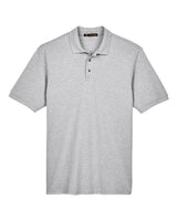 Harriton M200T Men's Tall 6 oz. Ringspun Cotton Piqu Short-Sleeve Polo #color_GREY HEATHER
