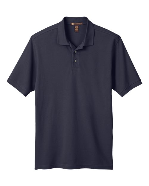 Harriton M200T Men's Tall 6 oz. Ringspun Cotton Piqu Short-Sleeve Polo #color_NAVY