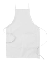""Big Accessories APR53 Two-Pocket 30" Apron" #color_WHITE"