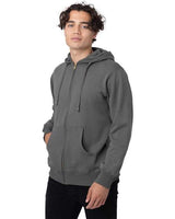 econscious EC5650 Men's Organic/Recycled Full-Zip Hooded Sweatshirt #color_CHARCOAL