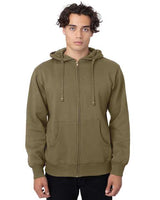 econscious EC5650 Men's Organic/Recycled Full-Zip Hooded Sweatshirt #color_JUNGLE
