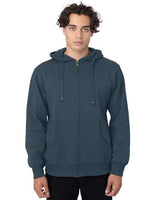 econscious EC5650 Men's Organic/Recycled Full-Zip Hooded Sweatshirt #color_PACIFIC