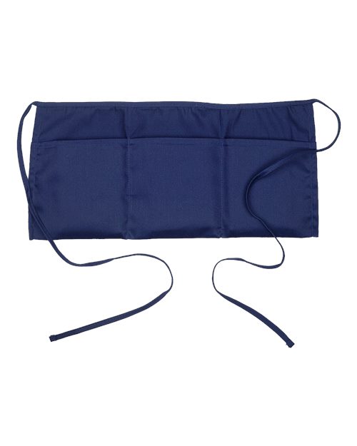 ""Big Accessories APR50 Three-Pocket 10" Waist Apron" #color_NAVY"