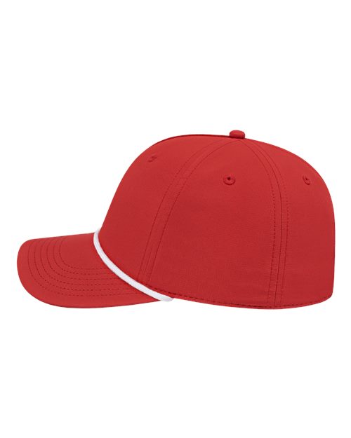 CAP AMERICA i7256 Athletic Rope Cap #color_Red/ White