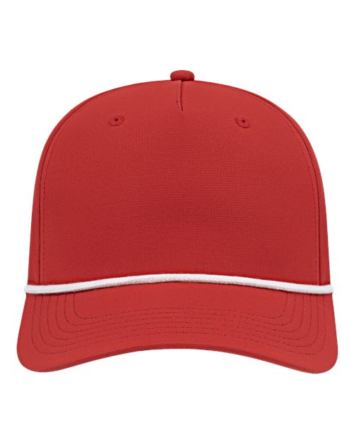 CAP AMERICA i7256 Athletic Rope Cap #color_Red/ White
