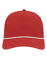 CAP AMERICA i7256 Athletic Rope Cap #color_Red/ White