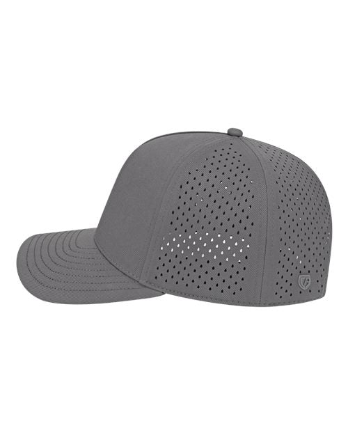 CAP AMERICA i8540 Premium Water-Resistant Perforated Cap #color_Charcoal