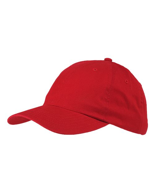 Big Accessories BX001 6-Panel Brushed Twill Unstructured Cap #color_RED