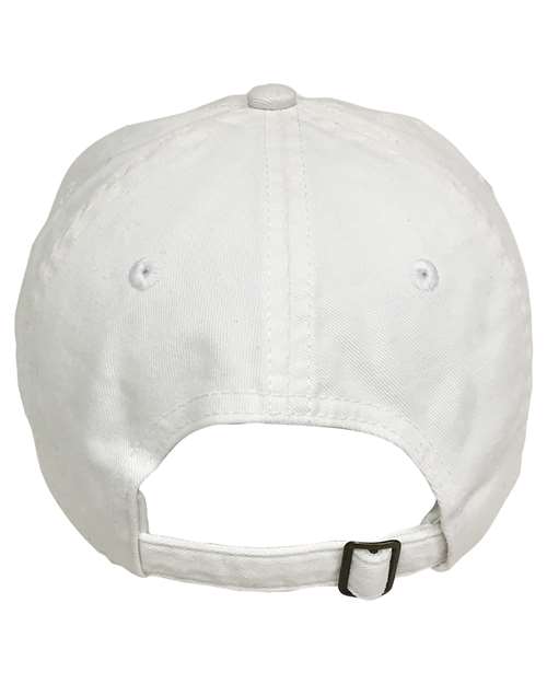 Big Accessories BX001 6-Panel Brushed Twill Unstructured Cap #color_WHITE