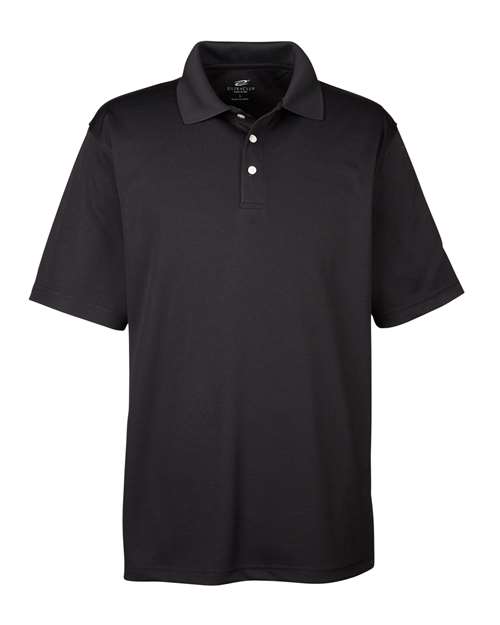 UltraClub 8445 Men's Cool & Dry Stain-Release Performance Polo #color_BLACK