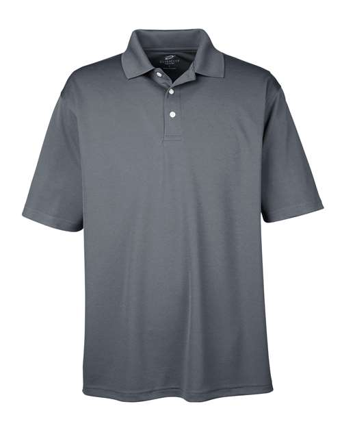 UltraClub 8445 Men's Cool & Dry Stain-Release Performance Polo #color_CHARCOAL