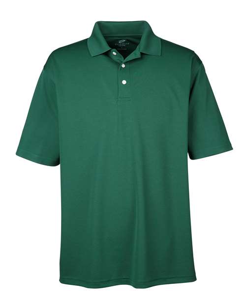 UltraClub 8445 Men's Cool & Dry Stain-Release Performance Polo #color_FOREST GREEN