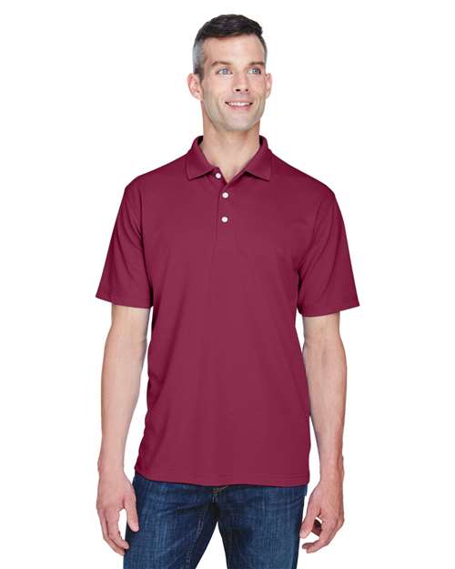 UltraClub 8445 Men's Cool & Dry Stain-Release Performance Polo #color_MAROON