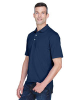 UltraClub 8445 Men's Cool & Dry Stain-Release Performance Polo #color_NAVY