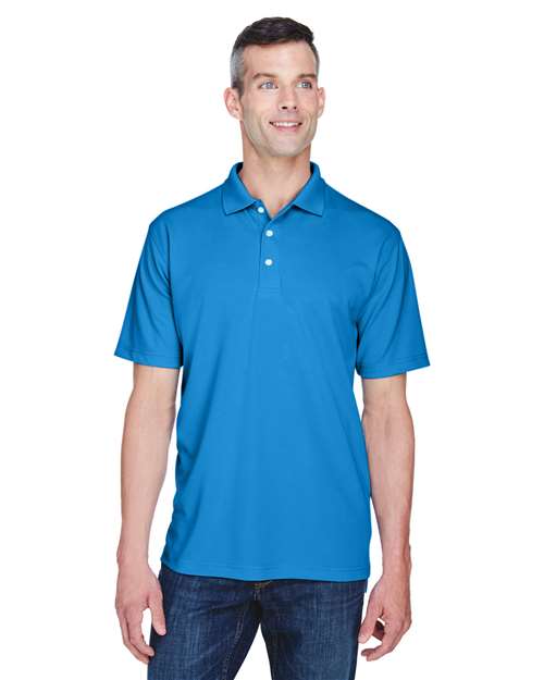 UltraClub 8445 Men's Cool & Dry Stain-Release Performance Polo #color_PACIFIC BLUE