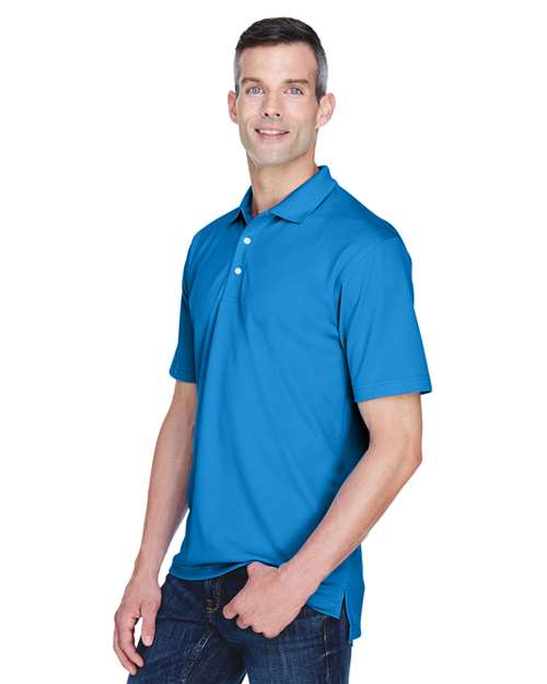 UltraClub 8445 Men's Cool & Dry Stain-Release Performance Polo #color_PACIFIC BLUE