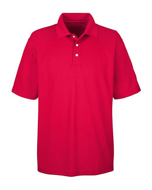 UltraClub 8445 Men's Cool & Dry Stain-Release Performance Polo #color_RED