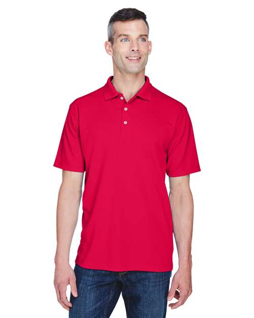 UltraClub 8445 Men's Cool & Dry Stain-Release Performance Polo #color_RED