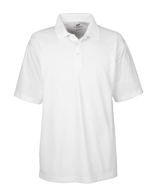 UltraClub 8445 Men's Cool & Dry Stain-Release Performance Polo #color_WHITE