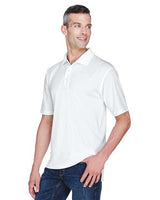 UltraClub 8445 Men's Cool & Dry Stain-Release Performance Polo #color_WHITE
