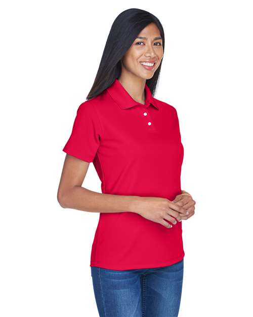 UltraClub 8445L Ladies' Cool & Dry Stain-Release Performance Polo #color_RED